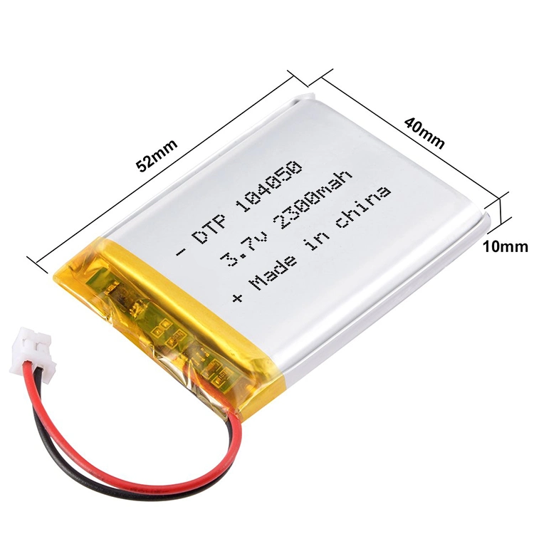 Dtp Li Ion 3.7V 2300mAh Rechargeable Li Polymer Battery Dtp104050